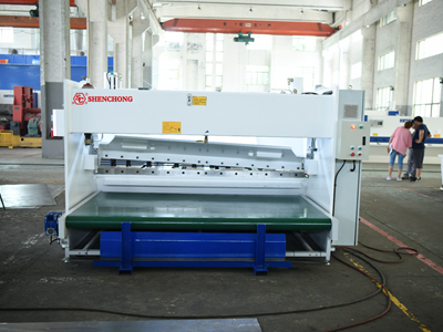 Sheet Metal Front Feeding Guillotine Shear backgauge