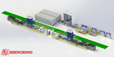 Non-standard sheet metal automatic production line