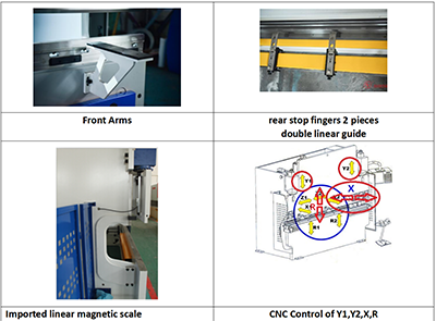 100 tons 3200mm CNC press brake machine details