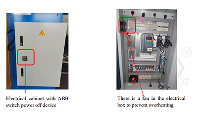 400T CNC press brake safety protection