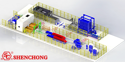 sheet mnetal flexible production line