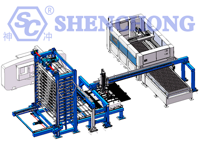 CNC punch press loading and unloading machine