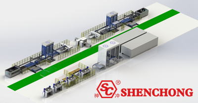 sheet metal electrical cabinet production line