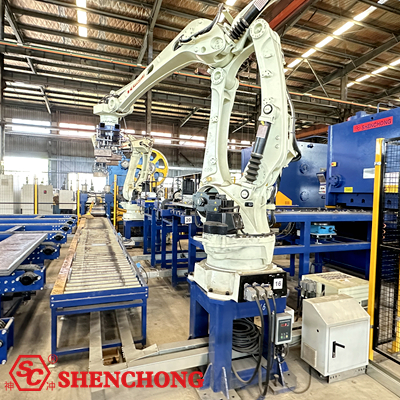 steel plate shearing automatic production