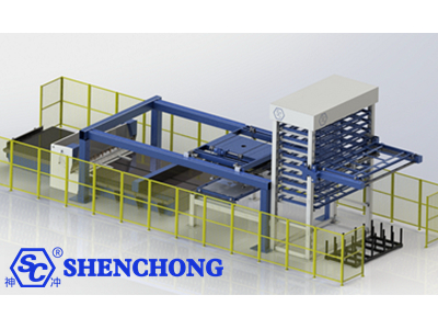 Sheet Metal Intelligent Warehouse With Shearing Machine