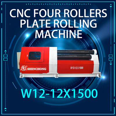 CNC 4-Roller Plate Roll Bending Machine