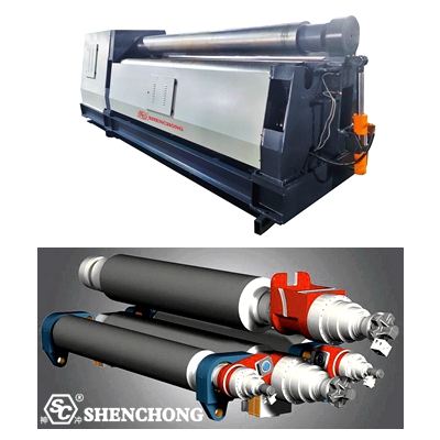 Definition of CNC 4-roller plate roll bending machine