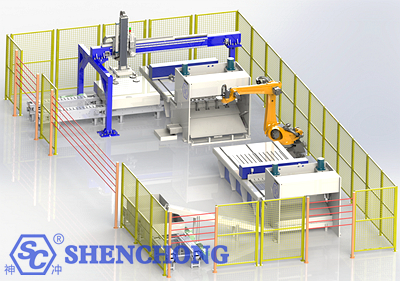 SC sheet metal flexible automated production line cutting workshop