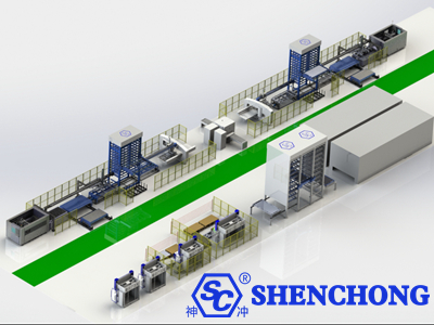 Elevator sheet metal flexible production line