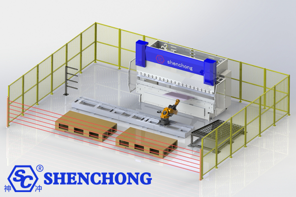 elevator sheet metal flexible line Robot bending system