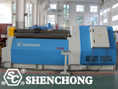 W12 CNC four-roller plate bending machine