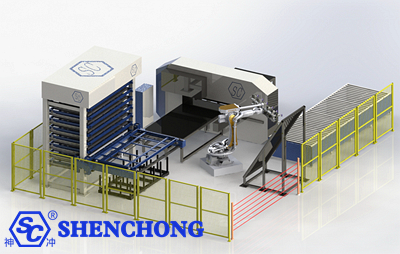 CNC sheet metal punch storage automatic system