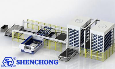 laser cutting automatic sheet metal production line laser cutting automatic sheet metal production line