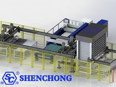 sheet metal storage system with auto loading and unloading system sheet metal storage system with auto loading and unloading system