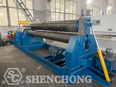 20x3000mm 3-roll metal plate bending rollers