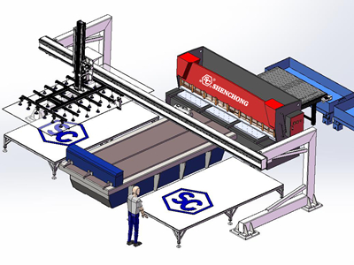 Truss Loading System With Front-feed Guillotine Shear Truss Loading System With Front-feed Guillotine Shear