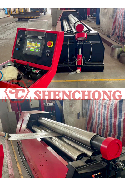 Plate Roller Bending Machine Work Operation Plate Roller Bending Machine Work Operation